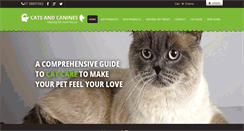 Desktop Screenshot of catsandcanines.com.au